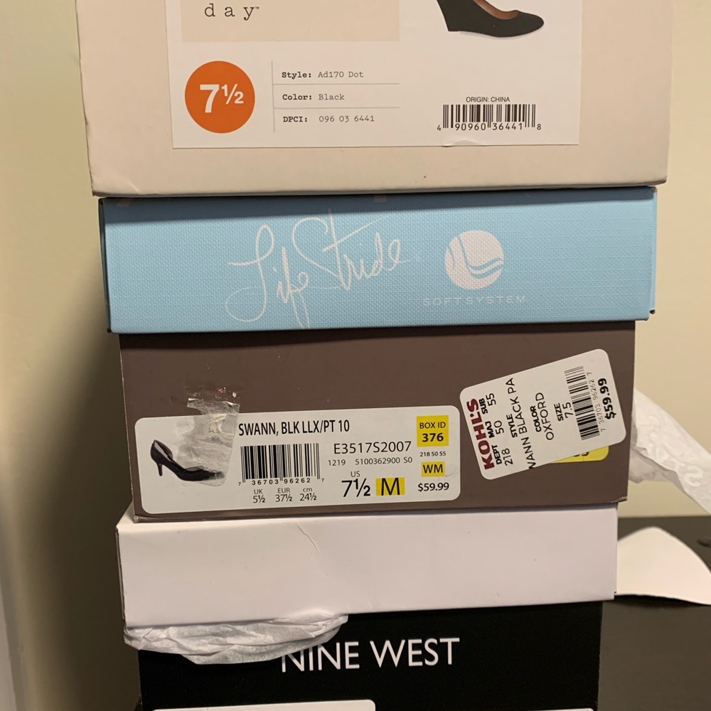 All new with tags! Size 7.5 or equivalent.